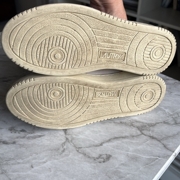 EUC AUTRY women’s MEDALIST LOW TRICOLOR SNEAKERS IN SAND AND CIGAR SUEDE size 37 - Picture 4 of 6